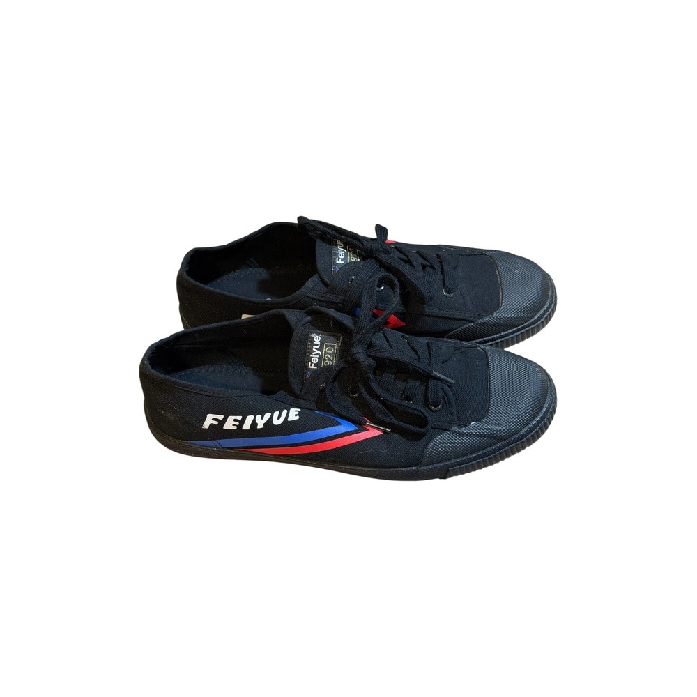 Feiyue 1920 Lo Canvas Shoes Men 13 Black Martial Arts Sneakers FU100097M